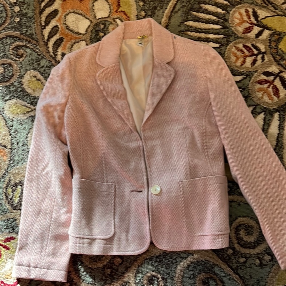 Pink Tweed Blazer